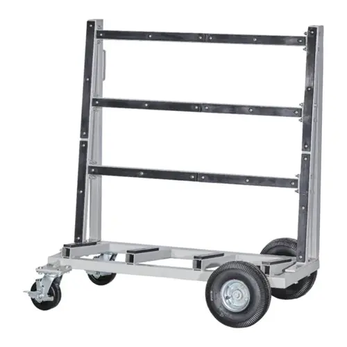 Single Sided Shop Cart Heavy Duty Powder Coated 40" Length 130 lbs Weight 36" Load Height