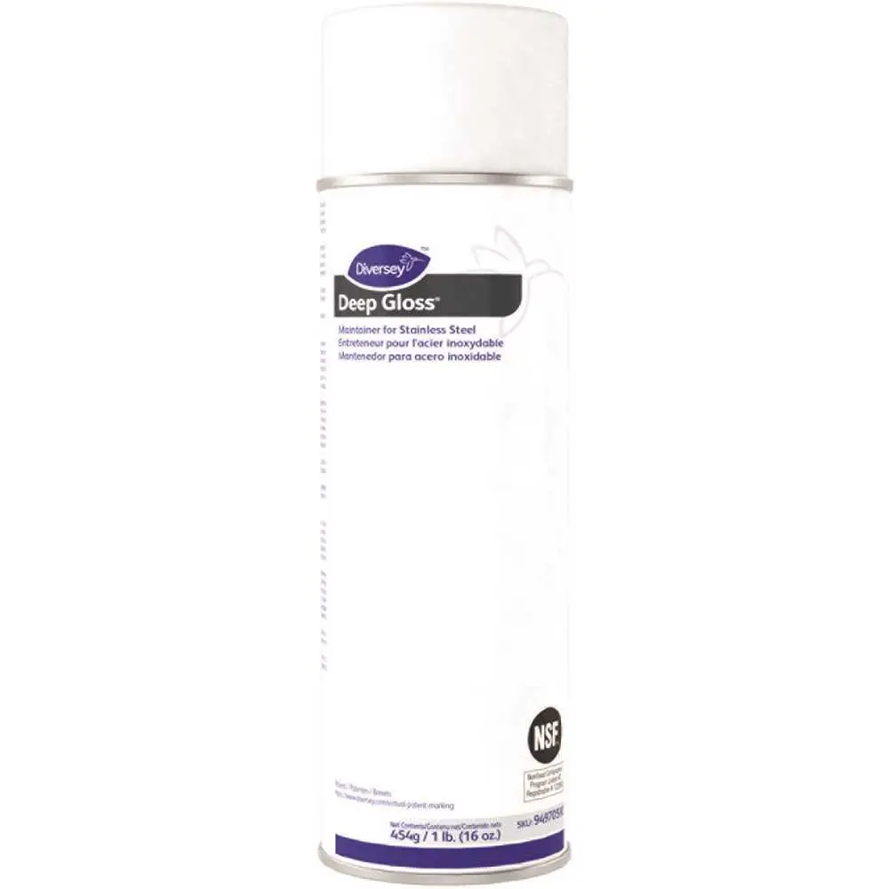 DIVERSEY 16 Oz Aerosol Stainless Steel Maintainer/Cleaner White - pack of 12 94970590-XCP12