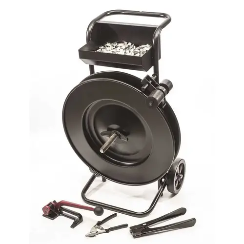 1/2"w Steel Strapping Kit 2,940 Length With Dispenser