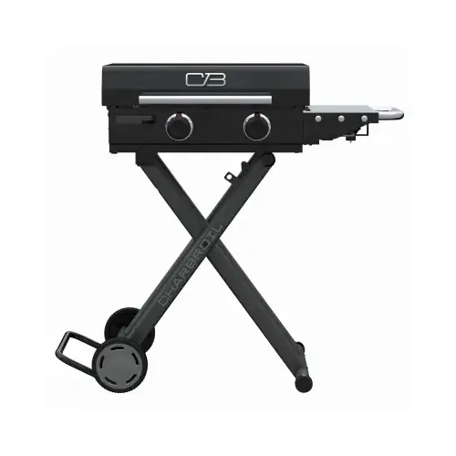 Charbroil 22 In. Performance Series Folding Cart 2 Burner Portable Propane Gas Griddle Black Charbroil 22 In. Performance Series Folding Cart 2 Burner Portable Propane Gas Griddle Black