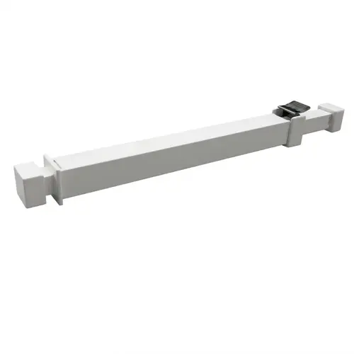 Window Security Bar With Anti-Lift Lock 10.6" - 16", White