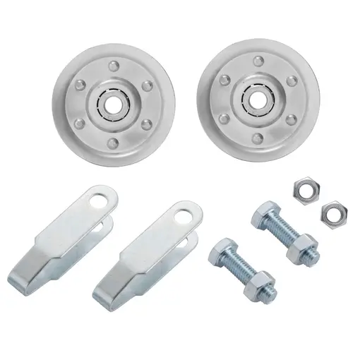 Garage Door Pulleys, 3 With Fork And Bolts - pack of 2 Garage Door Pulleys, 3 With Fork And Bolts - pack of 2