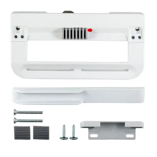 Sliding Patio Door Handle Set, Non-Keyed Replacement Handle, White, Left-Handed Sliding Patio Door Handle Set, Non-Keyed Replacement Handle, White, Left-Handed