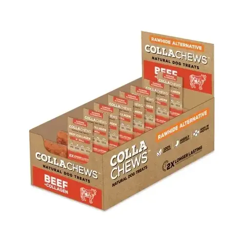 Beef + Collagen 6" Rolls Display Box - 30 Count