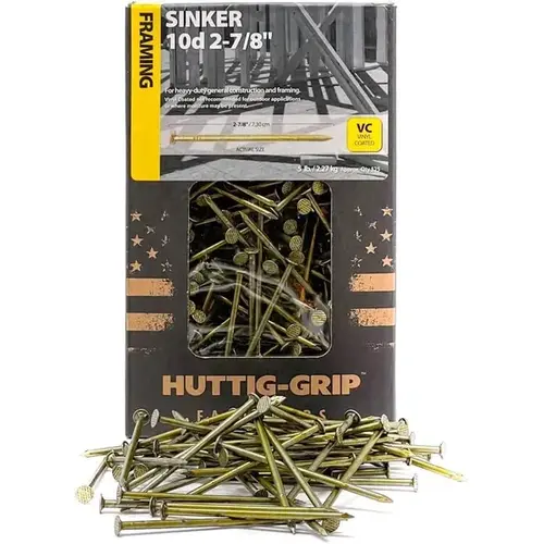 Nail - Sinker, 11-Gauge 2-7/8" - Vinyl Coated 5-lbs Nail - Sinker, 11-Gauge 2-7/8" - Vinyl Coated 5-lbs