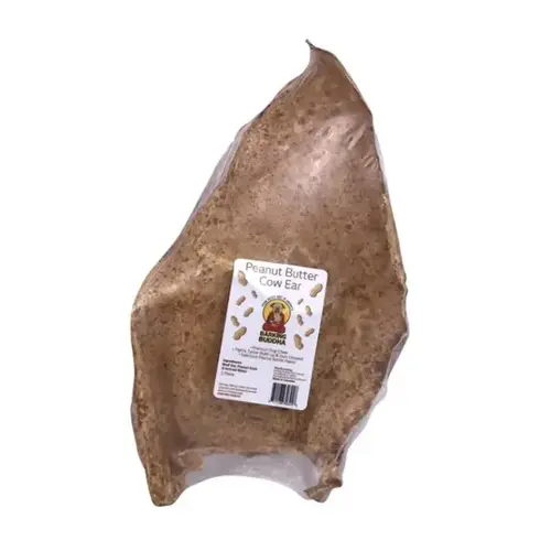 Barking Buddha Peanut Butter Cow Ear - pack of 35