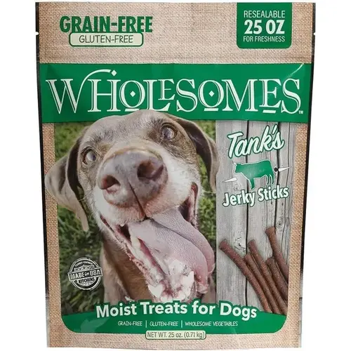 Wholesomes Tank's Jerky Sticks - 25 oz Bag Wholesomes Tank's Jerky Sticks - 25 oz Bag