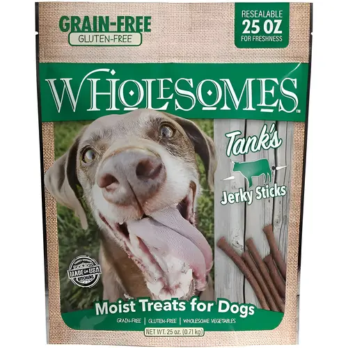 Wholesomes Tank's Jerky Sticks - 25 oz Bag