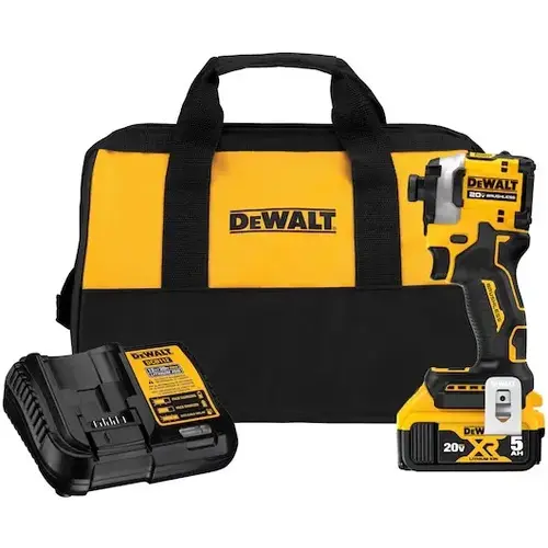 DEWALT 20V ATOMIC IMPACT DRVR DCF850P1 1/4" KIT 3-SPEED DEWALT 20V ATOMIC IMPACT DRVR DCF850P1 1/4" KIT 3-SPEED