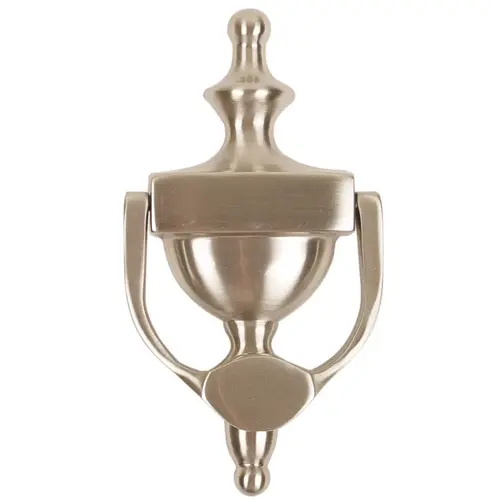 Urn Style Door Knocker, Satin Nickel Finish Urn Style Door Knocker, Satin Nickel Finish