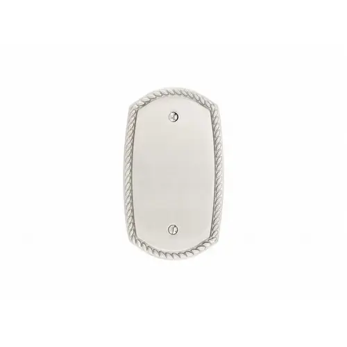 Blank Plate Rope Switch Plate, Satin Nickel Finish Blank Plate Rope Switch Plate, Satin Nickel Finish