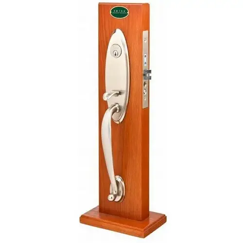 Luzern Right Hand 2-1/2" Backset with Single Cylinder Memphis Mortise Handleset with F20 Function Body Satin Nickel Finish Luzern Right Hand 2-1/2" Backset with Single Cylinder Memphis Mortise Handleset with F20 Function Body Satin Nickel Finish