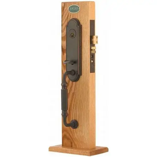 Basel Right Hand 2-1/2" Backset with Single Cylinder Hamilton Mortise Handleset with F20 Function Body Oil Rubbed Bronze Finish Basel Right Hand 2-1/2" Backset with Single Cylinder Hamilton Mortise Handleset with F20 Function Body Oil Rubbed Bronze Finish