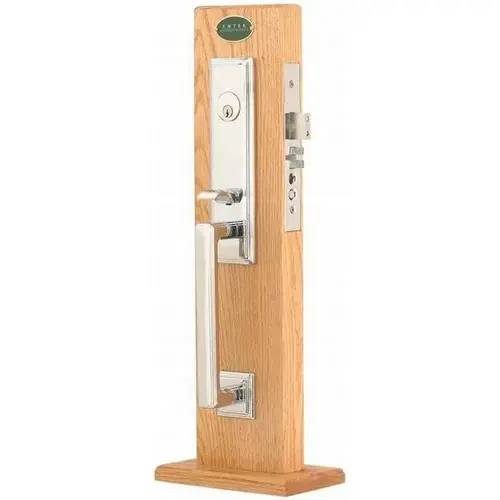 Milano Right Hand 2-3/4" Backset with Single Cylinder Manhattan Mortise Handleset with F13 Function Body Bright Chrome Finish Milano Right Hand 2-3/4" Backset with Single Cylinder Manhattan Mortise Handleset with F13 Function Body Bright Chrome Finish