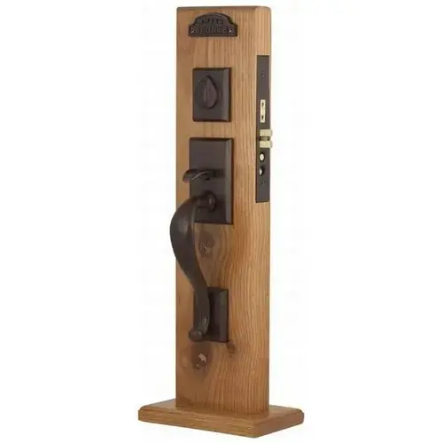 Winchester Left Hand 2-3/4" Backset with Single Cylinder Rectangular Sectional Mortise Handleset with F13 Function Body Medium Bronze Finish Winchester Left Hand 2-3/4" Backset with Single Cylinder Rectangular Sectional Mortise Handleset with F13 Function Body Medium Bronze Finish