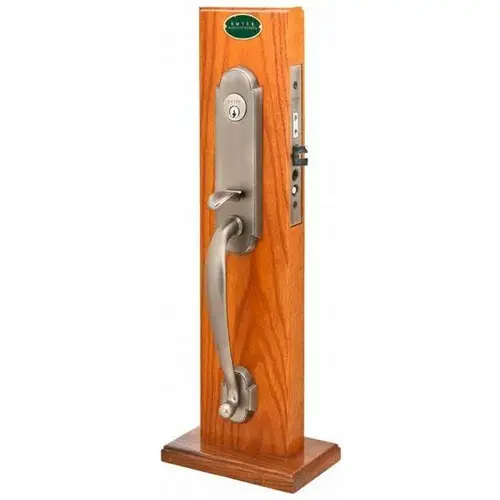 Melon Left Hand 2-3/4" Backset with Single Cylinder Charleston Mortise Handleset with F13 Function Body Antique Nickel Finish Melon Left Hand 2-3/4" Backset with Single Cylinder Charleston Mortise Handleset with F13 Function Body Antique Nickel Finish