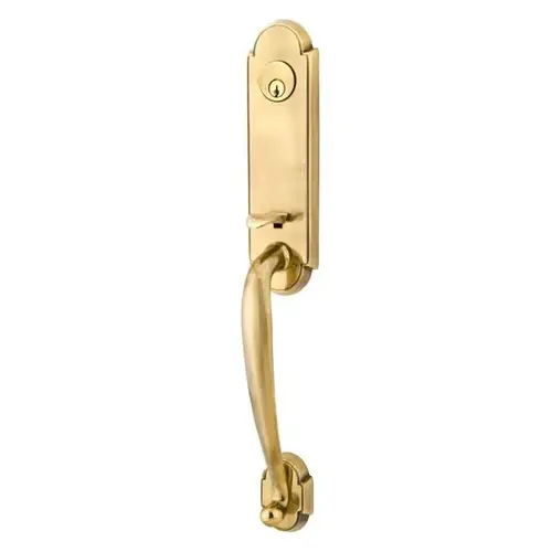 Rustic Left Hand 2-1/2" Backset with Single Cylinder Charleston Mortise Handleset with F20 Function Body French Antique Brass Finish Rustic Left Hand 2-1/2" Backset with Single Cylinder Charleston Mortise Handleset with F20 Function Body French Antique Brass Finish