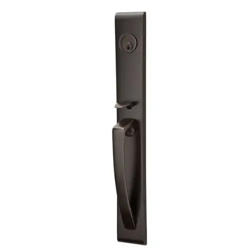 Cortina Right Hand 2-1/2" Backset with Single Cylinder Hera Mortise Handleset with F13 Function Body Oil Rubbed Bronze Finish