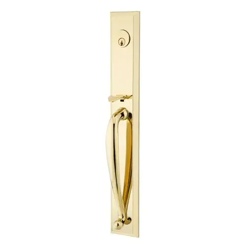 Geneva Lever Left Hand 2-3/8" Or 2-3/4" Backset Double Cylinder Jefferson Tubular Handleset Lifetime Brass Finish Geneva Lever Left Hand 2-3/8" Or 2-3/4" Backset Double Cylinder Jefferson Tubular Handleset Lifetime Brass Finish