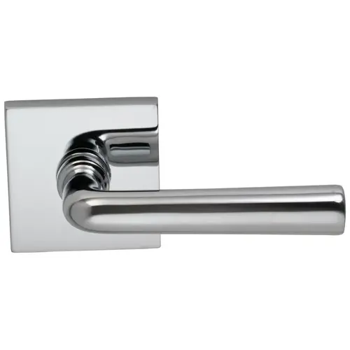 368 Lever with Square Rose Single Dummy Bright Chrome Finish 368 Lever with Square Rose Single Dummy Bright Chrome Finish