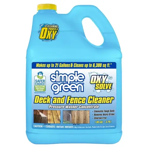 Deck and Fence Cleaner Oxy Solve 1 gal Liquid Deck and Fence Cleaner Oxy Solve 1 gal Liquid