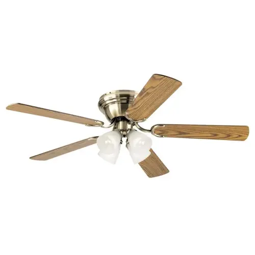 Ceiling Fan 52" Antique Brass Brown LED Indoor Antique Brass Ceiling Fan 52" Antique Brass Brown LED Indoor Antique Brass