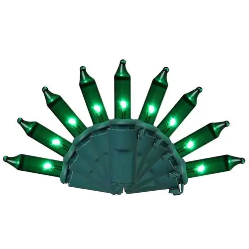 Christmas Lights Classic LED T5 Green 100 ct String 24.75 ft. Christmas Lights Classic LED T5 Green 100 ct String 24.75 ft.