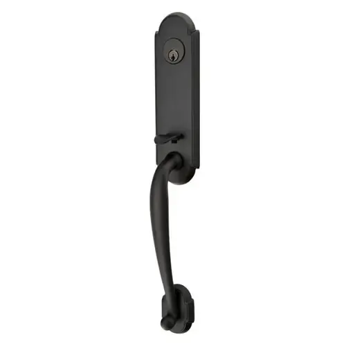 Helios Left Hand Dummy Richmond Tubular Handleset, Flat Black Finish