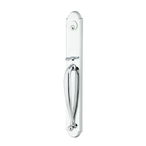Ribbon And Reed Knob Left Hand Wilmington Dummy Tubular Handleset, Bright Chrome Finish