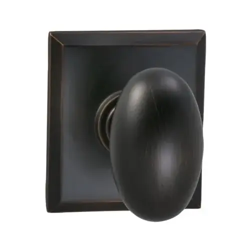 434 Knob with Rectangular Rose Single Dummy Tuscan Bronze Finish 434 Knob with Rectangular Rose Single Dummy Tuscan Bronze Finish