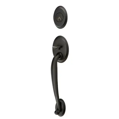 Athena Left Hand Dummy Saratoga Tubular Handleset, Flat Black Finish Athena Left Hand Dummy Saratoga Tubular Handleset, Flat Black Finish