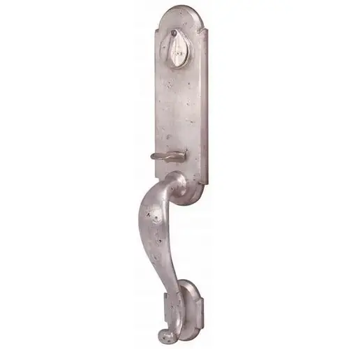 Cody Lever Left Hand 2-3/8" Or 2-3/4" Backset Double Cylinder Remington Sandcast Tubular Handleset Tumbled White Bronze Finish Cody Lever Left Hand 2-3/8" Or 2-3/4" Backset Double Cylinder Remington Sandcast Tubular Handleset Tumbled White Bronze Finish