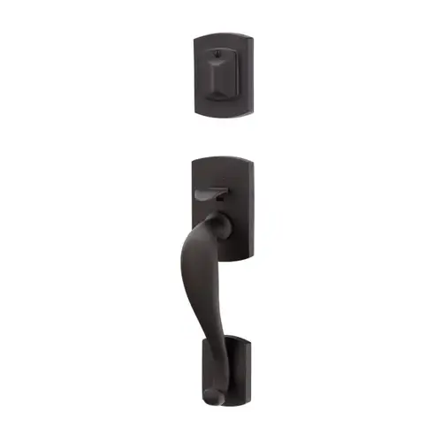 Montrose Lever Right Hand 2-3/8" Or 2-3/4" Backset Double Cylinder Laramie Sandcast Tubular Handleset Flat Black Finish Montrose Lever Right Hand 2-3/8" Or 2-3/4" Backset Double Cylinder Laramie Sandcast Tubular Handleset Flat Black Finish
