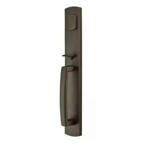 Cimarron Lever Left Hand 2-3/8" Or 2-3/4" Backset Single Cylinder Brighton Sandcast Tubular Handleset Medium Bronze Finish Cimarron Lever Left Hand 2-3/8" Or 2-3/4" Backset Single Cylinder Brighton Sandcast Tubular Handleset Medium Bronze Finish
