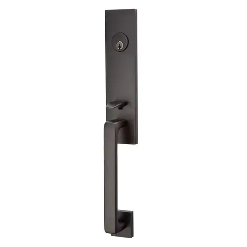 Geneva Lever Left Hand Single Cylinder 2-3/8" Or 2-3/4" Backset Davos Tubular Handleset Flat Black Finish Geneva Lever Left Hand Single Cylinder 2-3/8" Or 2-3/4" Backset Davos Tubular Handleset Flat Black Finish