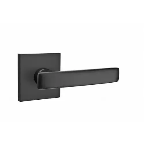 Geneva Lever Left Hand Dummy Pair With Square Rose Flat Black Finish
