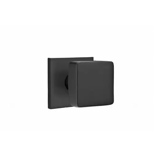 Square Dummy with Square Rose and CF Mechanism Flat Black Finish Pair Square Dummy with Square Rose and CF Mechanism Flat Black Finish Pair