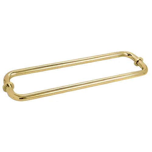 Satin Brass 12" BM Series Back-to-Back Tubular Towel Bars With Metal Washers Satin Brass 12" BM Series Back-to-Back Tubular Towel Bars With Metal Washers