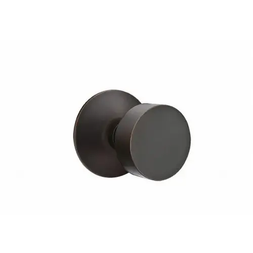 Round Knob Dummy Pair With Modern Rose Oil Rubbed Bronze Finish Round Knob Dummy Pair With Modern Rose Oil Rubbed Bronze Finish