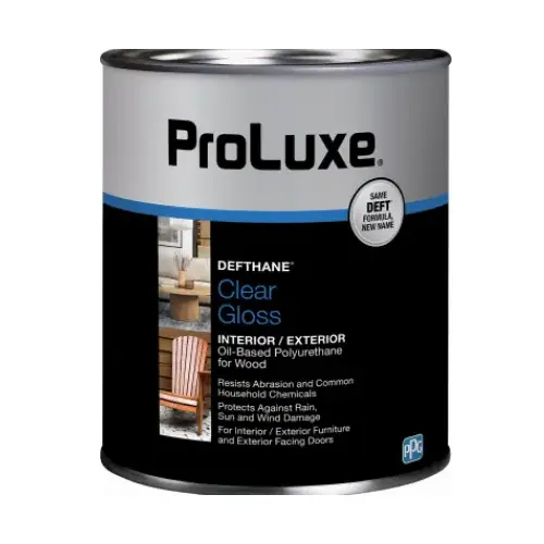 Defthane Interior/Exterior Clear Polyurethane Gloss - Quart