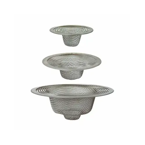 Universal Mesh Sink Strainer, Chrome pack of 3 Universal Mesh Sink Strainer, Chrome pack of 3