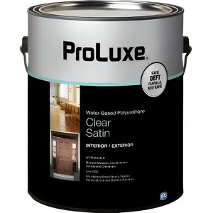Deft DFT259/01-XCP4 Waterborne Wood Finish Satin Clear Water-Based 1 gal Clear