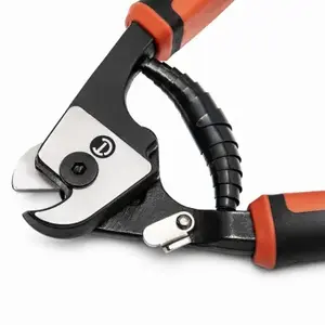Crescent 0690TN Cable Cutter, 3/16 in Cutting Capacity, 7-1/2 in OAL, Steel Jaw Red