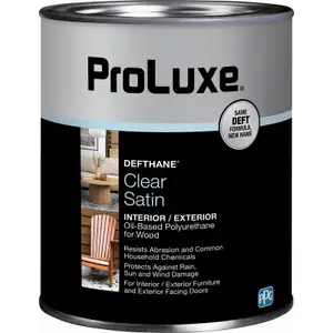 PPG DFT25/04 Defthane Interior/Exterior Clear Polyurethane Satin - Quart Amber