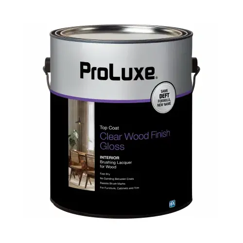 Deft Interior Clear Wood Finish Gloss Brushing Lacquer - Gallon Deft Interior Clear Wood Finish Gloss Brushing Lacquer - Gallon