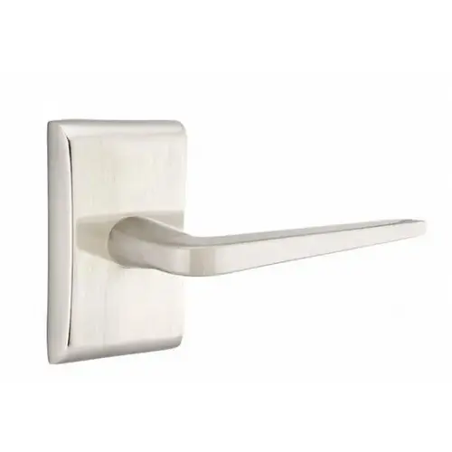 Athena Lever Left Hand Privacy With Neos Rose Satin Nickel Finish Athena Lever Left Hand Privacy With Neos Rose Satin Nickel Finish