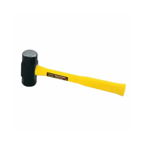 Fiberglass Handle Engineer Hammer, 4 lb Head Yellow Fiberglass Handle Engineer Hammer, 4 lb Head Yellow