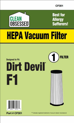 SUPPLIES ON DEMAND CF301 Dirt Devil Vacuum Cleaner Filter, F1 HEPA, 1-Pk.