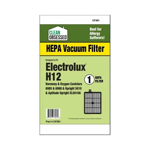 Electrolux Vacuum Cleaner Filter, HF-12 HEPA, 1-Pk.
