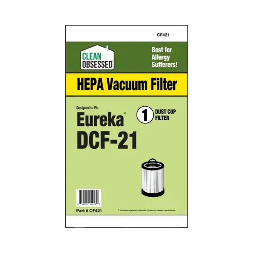 Eureka Vacuum Cleaner Filter, DC21 HEPA, 1-Pk.